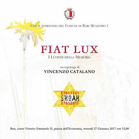 Bari, ''Fiat lux - I luoghi della memoria'': reportage sulla Shoah in piazza dell'Economia